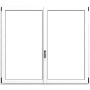 Fenetre PVC 2Vantaux OBG+OF A2T5C