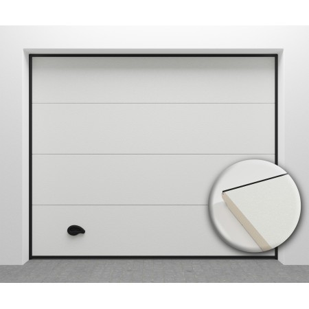 Porte-de-garage-sectionnelle-normandie-ral-9010-sablé-lisse--a2t-distributions